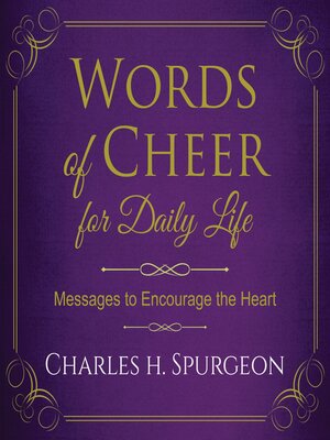 cover image of Words of Cheer for Daily Life